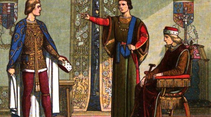 A_Chronicle_of_England_-_Page_400_-_Henry_VI_and_the_Dukes_of_York_and_Somerset-700x390